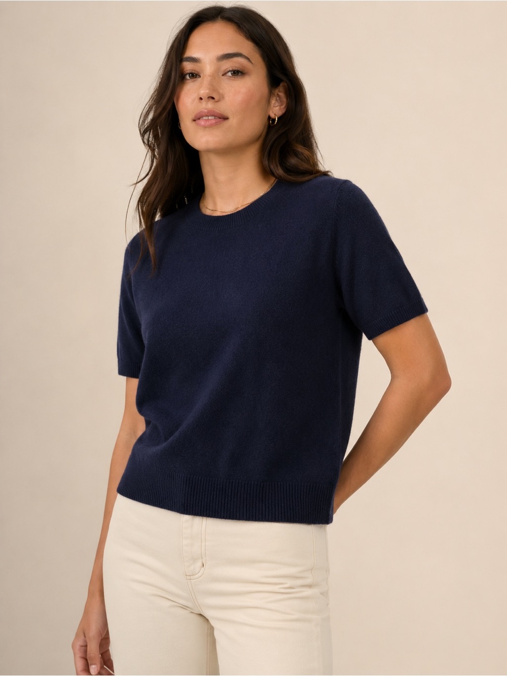Banana Republic Cashmere Short Sleeve Top Size Medium